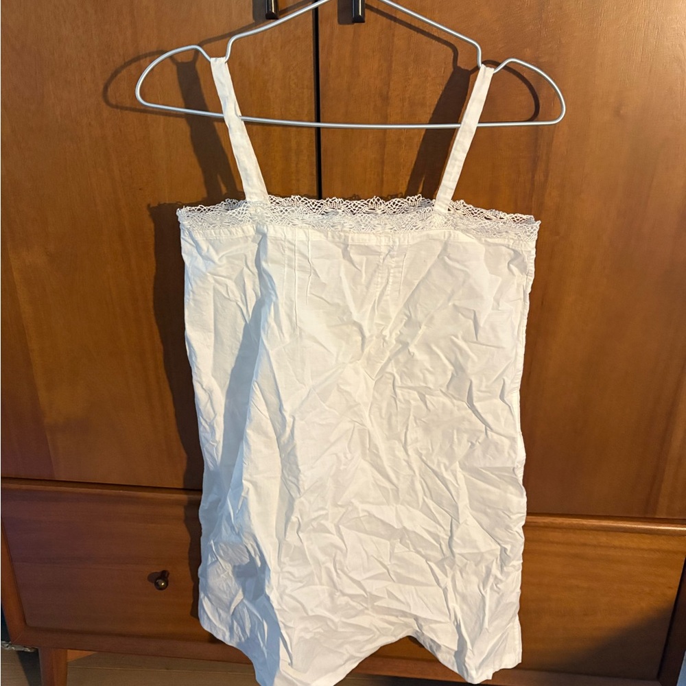 White Lace Trim Camisole